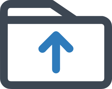 Siyah ve Beyaz Logo Simgesi PNG Biçimini Yükle. Web Sitesi Düğmesi, Mobil Uygulama Arayüzü, Dosya Aktarımı, Belge Paylaşımı, Bulut Depolama ve Veri Yedekleme için Minimalist Düz Tasarımlı Tek Renkli Ok Gönderme İşareti Grafiksel Elemanı