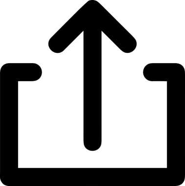 Siyah ve Beyaz Logo Simgesi PNG Biçimini Yükle. Web Sitesi Düğmesi, Mobil Uygulama Arayüzü, Dosya Aktarımı, Belge Paylaşımı, Bulut Depolama ve Veri Yedekleme için Minimalist Düz Tasarımlı Tek Renkli Ok Gönderme İşareti Grafiksel Elemanı