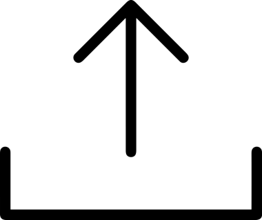 Siyah ve Beyaz Logo Simgesi PNG Biçimini Yükle. Web Sitesi Düğmesi, Mobil Uygulama Arayüzü, Dosya Aktarımı, Belge Paylaşımı, Bulut Depolama ve Veri Yedekleme için Minimalist Düz Tasarımlı Tek Renkli Ok Gönderme İşareti Grafiksel Elemanı