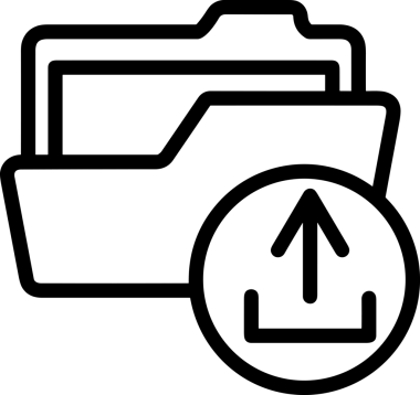 Siyah ve Beyaz Logo Simgesi PNG Biçimini Yükle. Web Sitesi Düğmesi, Mobil Uygulama Arayüzü, Dosya Aktarımı, Belge Paylaşımı, Bulut Depolama ve Veri Yedekleme için Minimalist Düz Tasarımlı Tek Renkli Ok Gönderme İşareti Grafiksel Elemanı