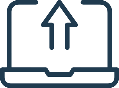 Siyah ve Beyaz Logo Simgesi PNG Biçimini Yükle. Web Sitesi Düğmesi, Mobil Uygulama Arayüzü, Dosya Aktarımı, Belge Paylaşımı, Bulut Depolama ve Veri Yedekleme için Minimalist Düz Tasarımlı Tek Renkli Ok Gönderme İşareti Grafiksel Elemanı