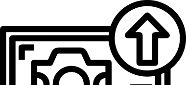 Siyah ve Beyaz Logo Simgesi PNG Biçimini Yükle. Web Sitesi Düğmesi, Mobil Uygulama Arayüzü, Dosya Aktarımı, Belge Paylaşımı, Bulut Depolama ve Veri Yedekleme için Minimalist Düz Tasarımlı Tek Renkli Ok Gönderme İşareti Grafiksel Elemanı