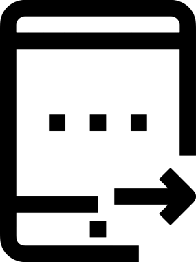 Siyah ve Beyaz Logo Simgesi PNG Biçimini Yükle. Web Sitesi Düğmesi, Mobil Uygulama Arayüzü, Dosya Aktarımı, Belge Paylaşımı, Bulut Depolama ve Veri Yedekleme için Minimalist Düz Tasarımlı Tek Renkli Ok Gönderme İşareti Grafiksel Elemanı