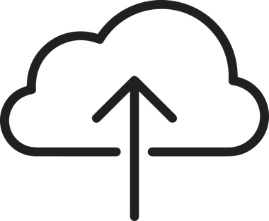 Siyah ve Beyaz Logo Simgesi PNG Biçimini Yükle. Web Sitesi Düğmesi, Mobil Uygulama Arayüzü, Dosya Aktarımı, Belge Paylaşımı, Bulut Depolama ve Veri Yedekleme için Minimalist Düz Tasarımlı Tek Renkli Ok Gönderme İşareti Grafiksel Elemanı