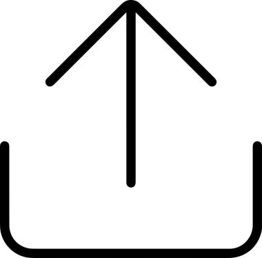 Siyah ve Beyaz Logo Simgesi PNG Biçimini Yükle. Web Sitesi Düğmesi, Mobil Uygulama Arayüzü, Dosya Aktarımı, Belge Paylaşımı, Bulut Depolama ve Veri Yedekleme için Minimalist Düz Tasarımlı Tek Renkli Ok Gönderme İşareti Grafiksel Elemanı