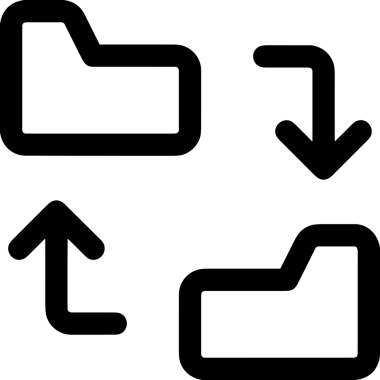 Siyah ve Beyaz Logo Simgesi PNG Biçimini Yükle. Web Sitesi Düğmesi, Mobil Uygulama Arayüzü, Dosya Aktarımı, Belge Paylaşımı, Bulut Depolama ve Veri Yedekleme için Minimalist Düz Tasarımlı Tek Renkli Ok Gönderme İşareti Grafiksel Elemanı