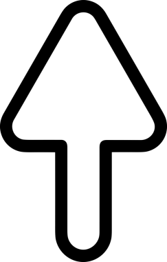 Siyah ve Beyaz Logo Simgesi PNG Biçimini Yükle. Web Sitesi Düğmesi, Mobil Uygulama Arayüzü, Dosya Aktarımı, Belge Paylaşımı, Bulut Depolama ve Veri Yedekleme için Minimalist Düz Tasarımlı Tek Renkli Ok Gönderme İşareti Grafiksel Elemanı