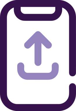 Siyah ve Beyaz Logo Simgesi PNG Biçimini Yükle. Web Sitesi Düğmesi, Mobil Uygulama Arayüzü, Dosya Aktarımı, Belge Paylaşımı, Bulut Depolama ve Veri Yedekleme için Minimalist Düz Tasarımlı Tek Renkli Ok Gönderme İşareti Grafiksel Elemanı