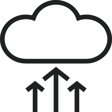 Siyah ve Beyaz Logo Simgesi PNG Biçimini Yükle. Web Sitesi Düğmesi, Mobil Uygulama Arayüzü, Dosya Aktarımı, Belge Paylaşımı, Bulut Depolama ve Veri Yedekleme için Minimalist Düz Tasarımlı Tek Renkli Ok Gönderme İşareti Grafiksel Elemanı