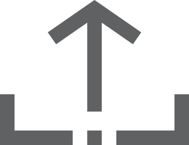 Siyah ve Beyaz Logo Simgesi PNG Biçimini Yükle. Web Sitesi Düğmesi, Mobil Uygulama Arayüzü, Dosya Aktarımı, Belge Paylaşımı, Bulut Depolama ve Veri Yedekleme için Minimalist Düz Tasarımlı Tek Renkli Ok Gönderme İşareti Grafiksel Elemanı