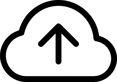 Siyah ve Beyaz Logo Simgesi PNG Biçimini Yükle. Web Sitesi Düğmesi, Mobil Uygulama Arayüzü, Dosya Aktarımı, Belge Paylaşımı, Bulut Depolama ve Veri Yedekleme için Minimalist Düz Tasarımlı Tek Renkli Ok Gönderme İşareti Grafiksel Elemanı