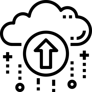 Siyah ve Beyaz Logo Simgesi PNG Biçimini Yükle. Web Sitesi Düğmesi, Mobil Uygulama Arayüzü, Dosya Aktarımı, Belge Paylaşımı, Bulut Depolama ve Veri Yedekleme için Minimalist Düz Tasarımlı Tek Renkli Ok Gönderme İşareti Grafiksel Elemanı