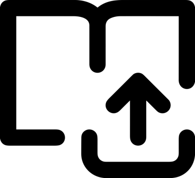 Siyah ve Beyaz Logo Simgesi PNG Biçimini Yükle. Web Sitesi Düğmesi, Mobil Uygulama Arayüzü, Dosya Aktarımı, Belge Paylaşımı, Bulut Depolama ve Veri Yedekleme için Minimalist Düz Tasarımlı Tek Renkli Ok Gönderme İşareti Grafiksel Elemanı