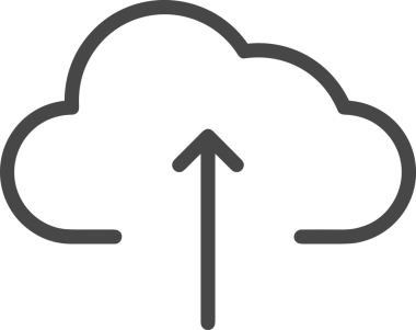 Siyah ve Beyaz Logo Simgesi PNG Biçimini Yükle. Web Sitesi Düğmesi, Mobil Uygulama Arayüzü, Dosya Aktarımı, Belge Paylaşımı, Bulut Depolama ve Veri Yedekleme için Minimalist Düz Tasarımlı Tek Renkli Ok Gönderme İşareti Grafiksel Elemanı