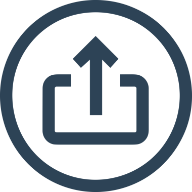 Siyah ve Beyaz Logo Simgesi PNG Biçimini Yükle. Web Sitesi Düğmesi, Mobil Uygulama Arayüzü, Dosya Aktarımı, Belge Paylaşımı, Bulut Depolama ve Veri Yedekleme için Minimalist Düz Tasarımlı Tek Renkli Ok Gönderme İşareti Grafiksel Elemanı