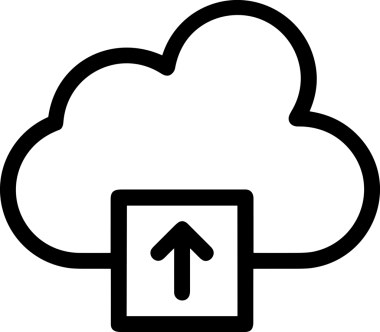 Siyah ve Beyaz Logo Simgesi PNG Biçimini Yükle. Web Sitesi Düğmesi, Mobil Uygulama Arayüzü, Dosya Aktarımı, Belge Paylaşımı, Bulut Depolama ve Veri Yedekleme için Minimalist Düz Tasarımlı Tek Renkli Ok Gönderme İşareti Grafiksel Elemanı