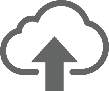 Siyah ve Beyaz Logo Simgesi PNG Biçimini Yükle. Web Sitesi Düğmesi, Mobil Uygulama Arayüzü, Dosya Aktarımı, Belge Paylaşımı, Bulut Depolama ve Veri Yedekleme için Minimalist Düz Tasarımlı Tek Renkli Ok Gönderme İşareti Grafiksel Elemanı