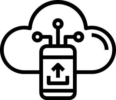 Siyah ve Beyaz Logo Simgesi PNG Biçimini Yükle. Web Sitesi Düğmesi, Mobil Uygulama Arayüzü, Dosya Aktarımı, Belge Paylaşımı, Bulut Depolama ve Veri Yedekleme için Minimalist Düz Tasarımlı Tek Renkli Ok Gönderme İşareti Grafiksel Elemanı