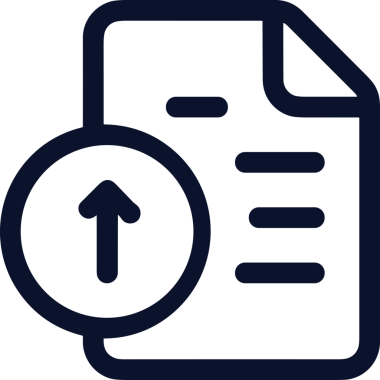 Siyah ve Beyaz Logo Simgesi PNG Biçimini Yükle. Web Sitesi Düğmesi, Mobil Uygulama Arayüzü, Dosya Aktarımı, Belge Paylaşımı, Bulut Depolama ve Veri Yedekleme için Minimalist Düz Tasarımlı Tek Renkli Ok Gönderme İşareti Grafiksel Elemanı