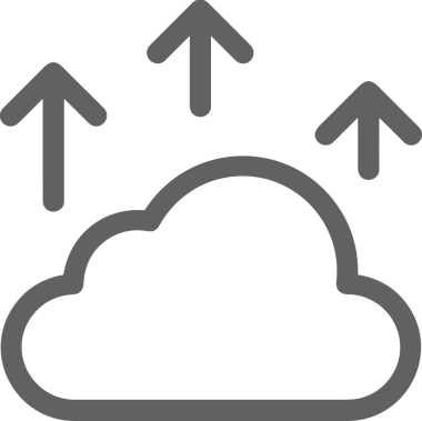 Siyah ve Beyaz Logo Simgesi PNG Biçimini Yükle. Web Sitesi Düğmesi, Mobil Uygulama Arayüzü, Dosya Aktarımı, Belge Paylaşımı, Bulut Depolama ve Veri Yedekleme için Minimalist Düz Tasarımlı Tek Renkli Ok Gönderme İşareti Grafiksel Elemanı