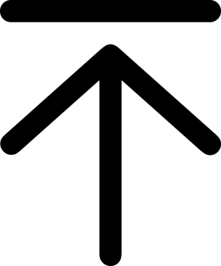 Siyah ve Beyaz Logo Simgesi PNG Biçimini Yükle. Web Sitesi Düğmesi, Mobil Uygulama Arayüzü, Dosya Aktarımı, Belge Paylaşımı, Bulut Depolama ve Veri Yedekleme için Minimalist Düz Tasarımlı Tek Renkli Ok Gönderme İşareti Grafiksel Elemanı