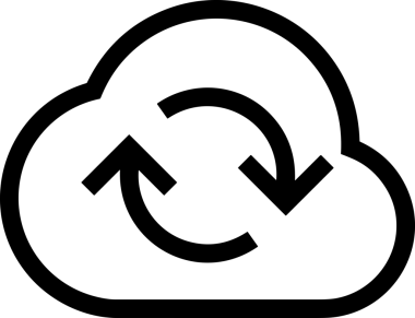 Siyah ve Beyaz Logo Simgesi PNG Biçimini Yükle. Web Sitesi Düğmesi, Mobil Uygulama Arayüzü, Dosya Aktarımı, Belge Paylaşımı, Bulut Depolama ve Veri Yedekleme için Minimalist Düz Tasarımlı Tek Renkli Ok Gönderme İşareti Grafiksel Elemanı