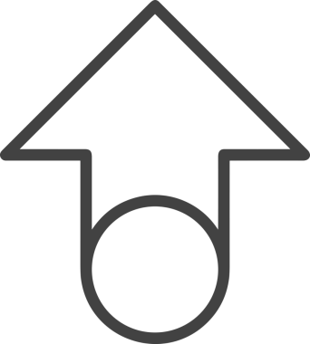 Siyah ve Beyaz Logo Simgesi PNG Biçimini Yükle. Web Sitesi Düğmesi, Mobil Uygulama Arayüzü, Dosya Aktarımı, Belge Paylaşımı, Bulut Depolama ve Veri Yedekleme için Minimalist Düz Tasarımlı Tek Renkli Ok Gönderme İşareti Grafiksel Elemanı