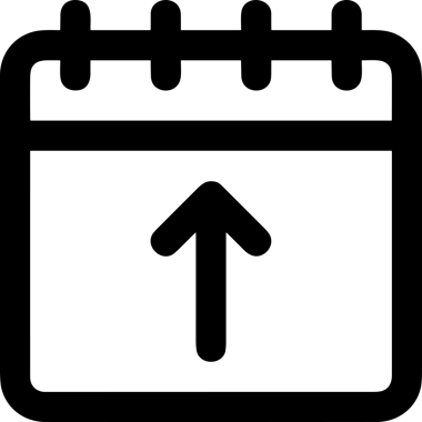 Siyah ve Beyaz Logo Simgesi PNG Biçimini Yükle. Web Sitesi Düğmesi, Mobil Uygulama Arayüzü, Dosya Aktarımı, Belge Paylaşımı, Bulut Depolama ve Veri Yedekleme için Minimalist Düz Tasarımlı Tek Renkli Ok Gönderme İşareti Grafiksel Elemanı