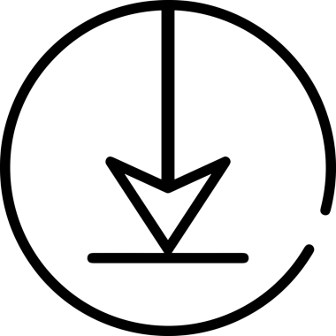 Siyah ve Beyaz Logo Simgesi PNG Biçimini Yükle. Web Sitesi Düğmesi, Mobil Uygulama Arayüzü, Dosya Aktarımı, Belge Paylaşımı, Bulut Depolama ve Veri Yedekleme için Minimalist Düz Tasarımlı Tek Renkli Ok Gönderme İşareti Grafiksel Elemanı