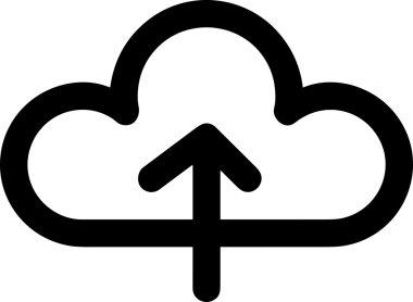 Siyah ve Beyaz Logo Simgesi PNG Biçimini Yükle. Web Sitesi Düğmesi, Mobil Uygulama Arayüzü, Dosya Aktarımı, Belge Paylaşımı, Bulut Depolama ve Veri Yedekleme için Minimalist Düz Tasarımlı Tek Renkli Ok Gönderme İşareti Grafiksel Elemanı