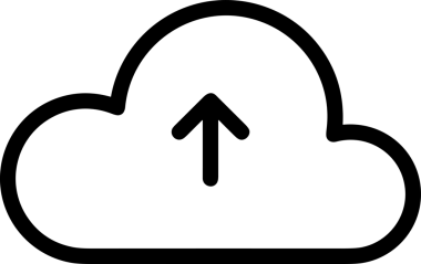 Siyah ve Beyaz Logo Simgesi PNG Biçimini Yükle. Web Sitesi Düğmesi, Mobil Uygulama Arayüzü, Dosya Aktarımı, Belge Paylaşımı, Bulut Depolama ve Veri Yedekleme için Minimalist Düz Tasarımlı Tek Renkli Ok Gönderme İşareti Grafiksel Elemanı