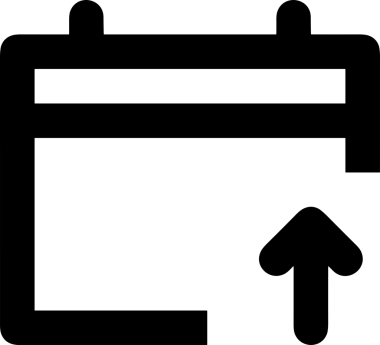 Siyah ve Beyaz Logo Simgesi PNG Biçimini Yükle. Web Sitesi Düğmesi, Mobil Uygulama Arayüzü, Dosya Aktarımı, Belge Paylaşımı, Bulut Depolama ve Veri Yedekleme için Minimalist Düz Tasarımlı Tek Renkli Ok Gönderme İşareti Grafiksel Elemanı