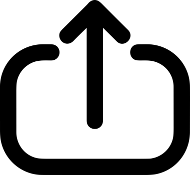 Siyah ve Beyaz Logo Simgesi PNG Biçimini Yükle. Web Sitesi Düğmesi, Mobil Uygulama Arayüzü, Dosya Aktarımı, Belge Paylaşımı, Bulut Depolama ve Veri Yedekleme için Minimalist Düz Tasarımlı Tek Renkli Ok Gönderme İşareti Grafiksel Elemanı