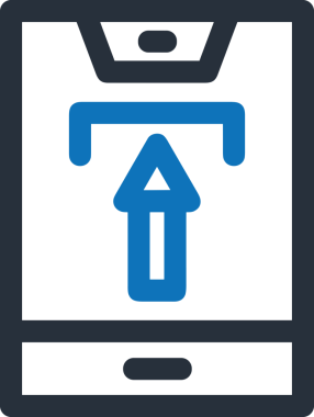 Siyah ve Beyaz Logo Simgesi PNG Biçimini Yükle. Web Sitesi Düğmesi, Mobil Uygulama Arayüzü, Dosya Aktarımı, Belge Paylaşımı, Bulut Depolama ve Veri Yedekleme için Minimalist Düz Tasarımlı Tek Renkli Ok Gönderme İşareti Grafiksel Elemanı