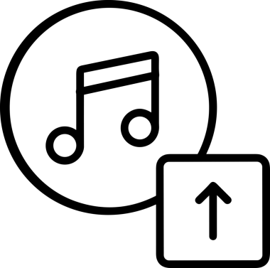 Siyah ve Beyaz Logo Simgesi PNG Biçimini Yükle. Web Sitesi Düğmesi, Mobil Uygulama Arayüzü, Dosya Aktarımı, Belge Paylaşımı, Bulut Depolama ve Veri Yedekleme için Minimalist Düz Tasarımlı Tek Renkli Ok Gönderme İşareti Grafiksel Elemanı