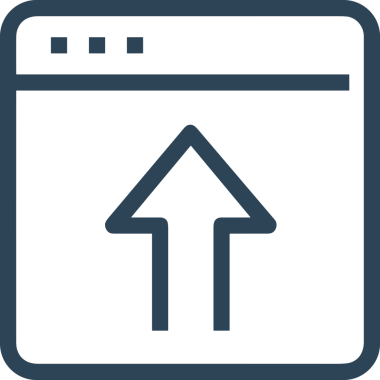 Siyah ve Beyaz Logo Simgesi PNG Biçimini Yükle. Web Sitesi Düğmesi, Mobil Uygulama Arayüzü, Dosya Aktarımı, Belge Paylaşımı, Bulut Depolama ve Veri Yedekleme için Minimalist Düz Tasarımlı Tek Renkli Ok Gönderme İşareti Grafiksel Elemanı