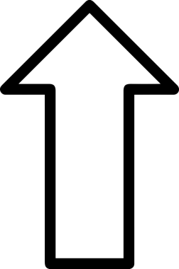 Siyah ve Beyaz Logo Simgesi PNG Biçimini Yükle. Web Sitesi Düğmesi, Mobil Uygulama Arayüzü, Dosya Aktarımı, Belge Paylaşımı, Bulut Depolama ve Veri Yedekleme için Minimalist Düz Tasarımlı Tek Renkli Ok Gönderme İşareti Grafiksel Elemanı