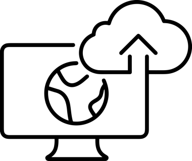 Siyah ve Beyaz Logo Simgesi PNG Biçimini Yükle. Web Sitesi Düğmesi, Mobil Uygulama Arayüzü, Dosya Aktarımı, Belge Paylaşımı, Bulut Depolama ve Veri Yedekleme için Minimalist Düz Tasarımlı Tek Renkli Ok Gönderme İşareti Grafiksel Elemanı
