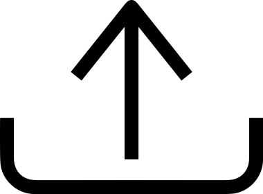 Siyah ve Beyaz Logo Simgesi PNG Biçimini Yükle. Web Sitesi Düğmesi, Mobil Uygulama Arayüzü, Dosya Aktarımı, Belge Paylaşımı, Bulut Depolama ve Veri Yedekleme için Minimalist Düz Tasarımlı Tek Renkli Ok Gönderme İşareti Grafiksel Elemanı