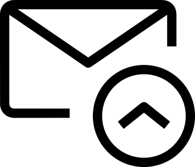 Siyah ve Beyaz Logo Simgesi PNG Biçimini Yükle. Web Sitesi Düğmesi, Mobil Uygulama Arayüzü, Dosya Aktarımı, Belge Paylaşımı, Bulut Depolama ve Veri Yedekleme için Minimalist Düz Tasarımlı Tek Renkli Ok Gönderme İşareti Grafiksel Elemanı