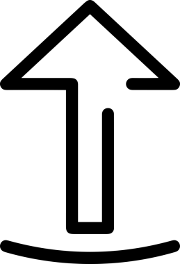 Siyah ve Beyaz Logo Simgesi PNG Biçimini Yükle. Web Sitesi Düğmesi, Mobil Uygulama Arayüzü, Dosya Aktarımı, Belge Paylaşımı, Bulut Depolama ve Veri Yedekleme için Minimalist Düz Tasarımlı Tek Renkli Ok Gönderme İşareti Grafiksel Elemanı