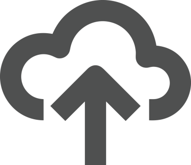 Siyah ve Beyaz Logo Simgesi PNG Biçimini Yükle. Web Sitesi Düğmesi, Mobil Uygulama Arayüzü, Dosya Aktarımı, Belge Paylaşımı, Bulut Depolama ve Veri Yedekleme için Minimalist Düz Tasarımlı Tek Renkli Ok Gönderme İşareti Grafiksel Elemanı