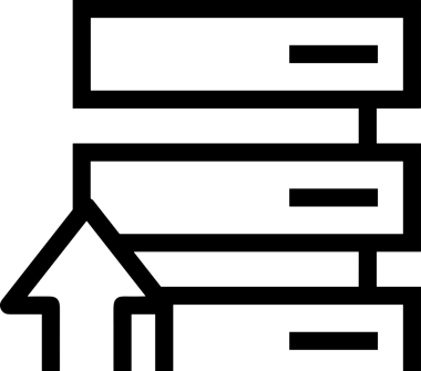 Siyah ve Beyaz Logo Simgesi PNG Biçimini Yükle. Web Sitesi Düğmesi, Mobil Uygulama Arayüzü, Dosya Aktarımı, Belge Paylaşımı, Bulut Depolama ve Veri Yedekleme için Minimalist Düz Tasarımlı Tek Renkli Ok Gönderme İşareti Grafiksel Elemanı