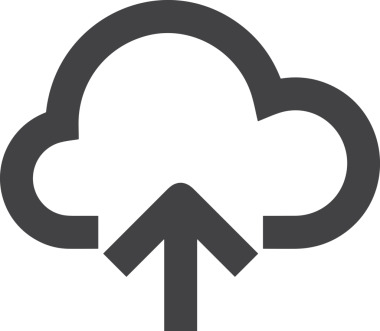 Siyah ve Beyaz Logo Simgesi PNG Biçimini Yükle. Web Sitesi Düğmesi, Mobil Uygulama Arayüzü, Dosya Aktarımı, Belge Paylaşımı, Bulut Depolama ve Veri Yedekleme için Minimalist Düz Tasarımlı Tek Renkli Ok Gönderme İşareti Grafiksel Elemanı