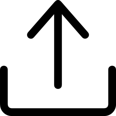 Siyah ve Beyaz Logo Simgesi PNG Biçimini Yükle. Web Sitesi Düğmesi, Mobil Uygulama Arayüzü, Dosya Aktarımı, Belge Paylaşımı, Bulut Depolama ve Veri Yedekleme için Minimalist Düz Tasarımlı Tek Renkli Ok Gönderme İşareti Grafiksel Elemanı