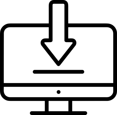 Siyah ve Beyaz Logo Simgesi PNG Biçimini Yükle. Web Sitesi Düğmesi, Mobil Uygulama Arayüzü, Dosya Aktarımı, Belge Paylaşımı, Bulut Depolama ve Veri Yedekleme için Minimalist Düz Tasarımlı Tek Renkli Ok Gönderme İşareti Grafiksel Elemanı