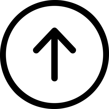 Siyah ve Beyaz Logo Simgesi PNG Biçimini Yükle. Web Sitesi Düğmesi, Mobil Uygulama Arayüzü, Dosya Aktarımı, Belge Paylaşımı, Bulut Depolama ve Veri Yedekleme için Minimalist Düz Tasarımlı Tek Renkli Ok Gönderme İşareti Grafiksel Elemanı