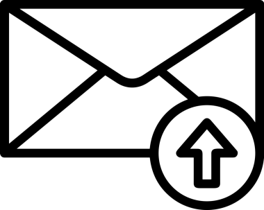 Siyah ve Beyaz Logo Simgesi PNG Biçimini Yükle. Web Sitesi Düğmesi, Mobil Uygulama Arayüzü, Dosya Aktarımı, Belge Paylaşımı, Bulut Depolama ve Veri Yedekleme için Minimalist Düz Tasarımlı Tek Renkli Ok Gönderme İşareti Grafiksel Elemanı