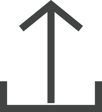 Siyah ve Beyaz Logo Simgesi PNG Biçimini Yükle. Web Sitesi Düğmesi, Mobil Uygulama Arayüzü, Dosya Aktarımı, Belge Paylaşımı, Bulut Depolama ve Veri Yedekleme için Minimalist Düz Tasarımlı Tek Renkli Ok Gönderme İşareti Grafiksel Elemanı