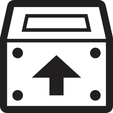 Siyah ve Beyaz Logo Simgesi PNG Biçimini Yükle. Web Sitesi Düğmesi, Mobil Uygulama Arayüzü, Dosya Aktarımı, Belge Paylaşımı, Bulut Depolama ve Veri Yedekleme için Minimalist Düz Tasarımlı Tek Renkli Ok Gönderme İşareti Grafiksel Elemanı